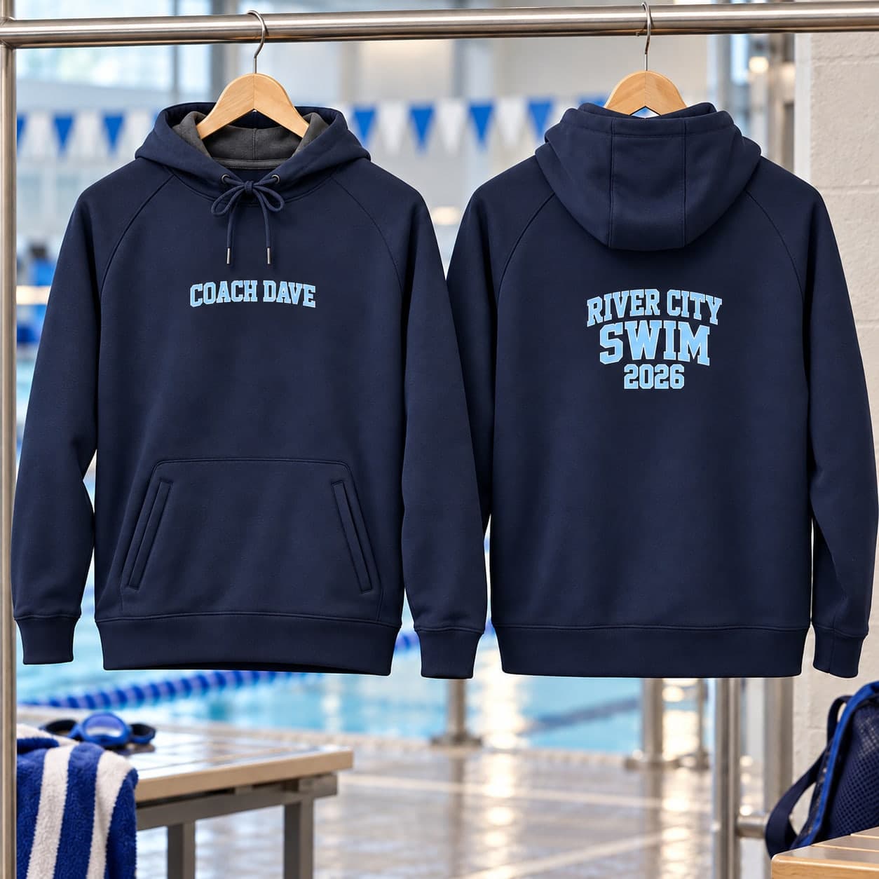 Custom Snag-Resistant Fleece Raglan Hoodie with Your Photo or Text