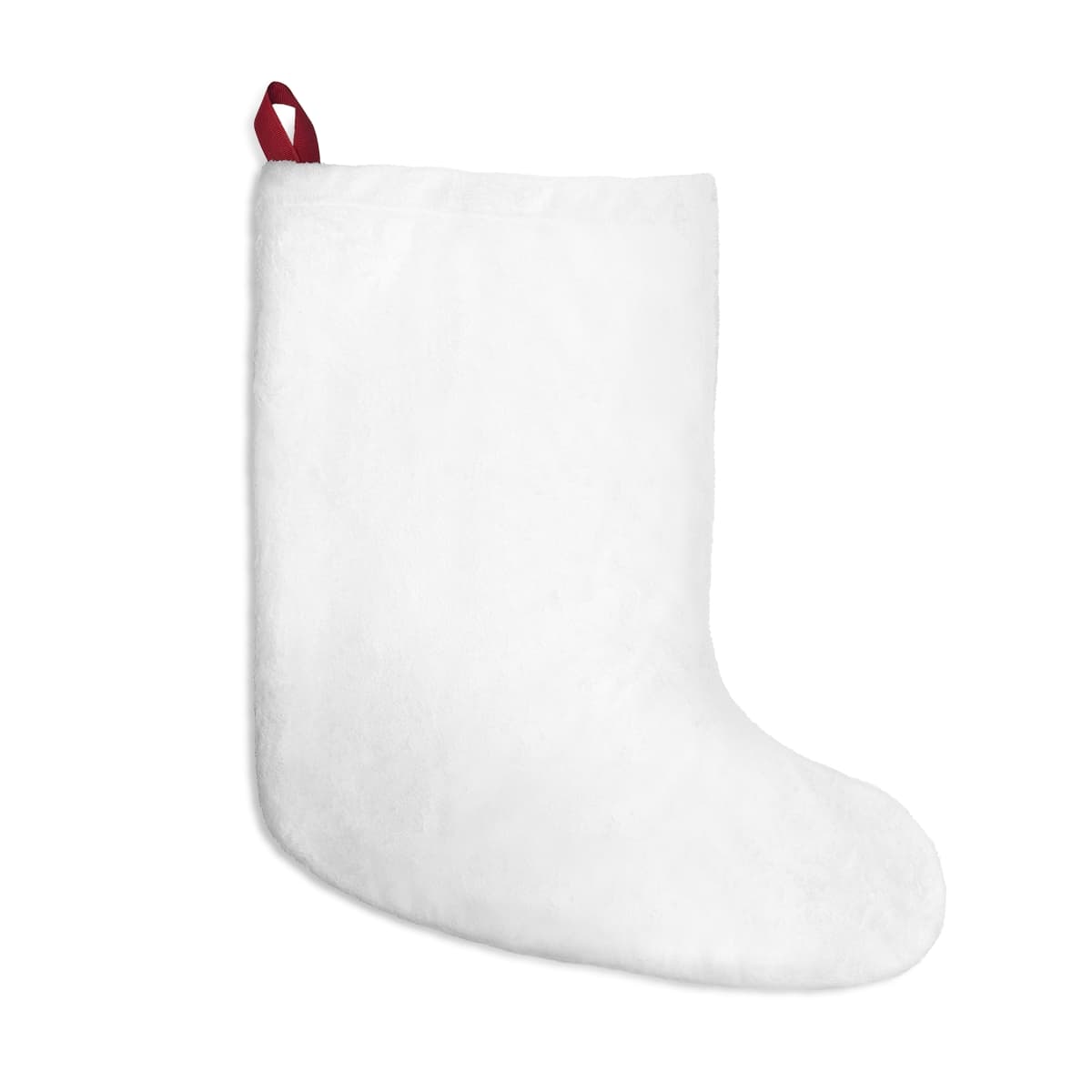Plain christmas stockings, front view