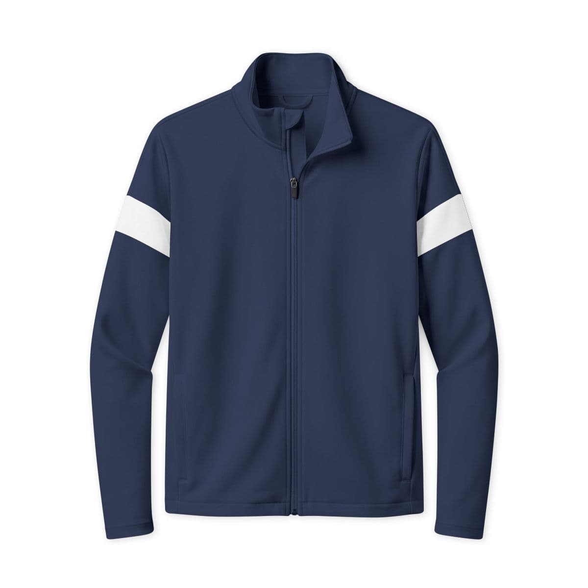 Travel Full-Zip Jacket — True Navy/ White — front