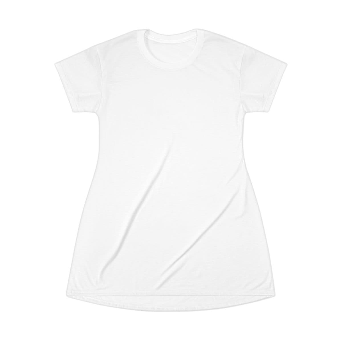 Plain t-shirt dress (aop), front view