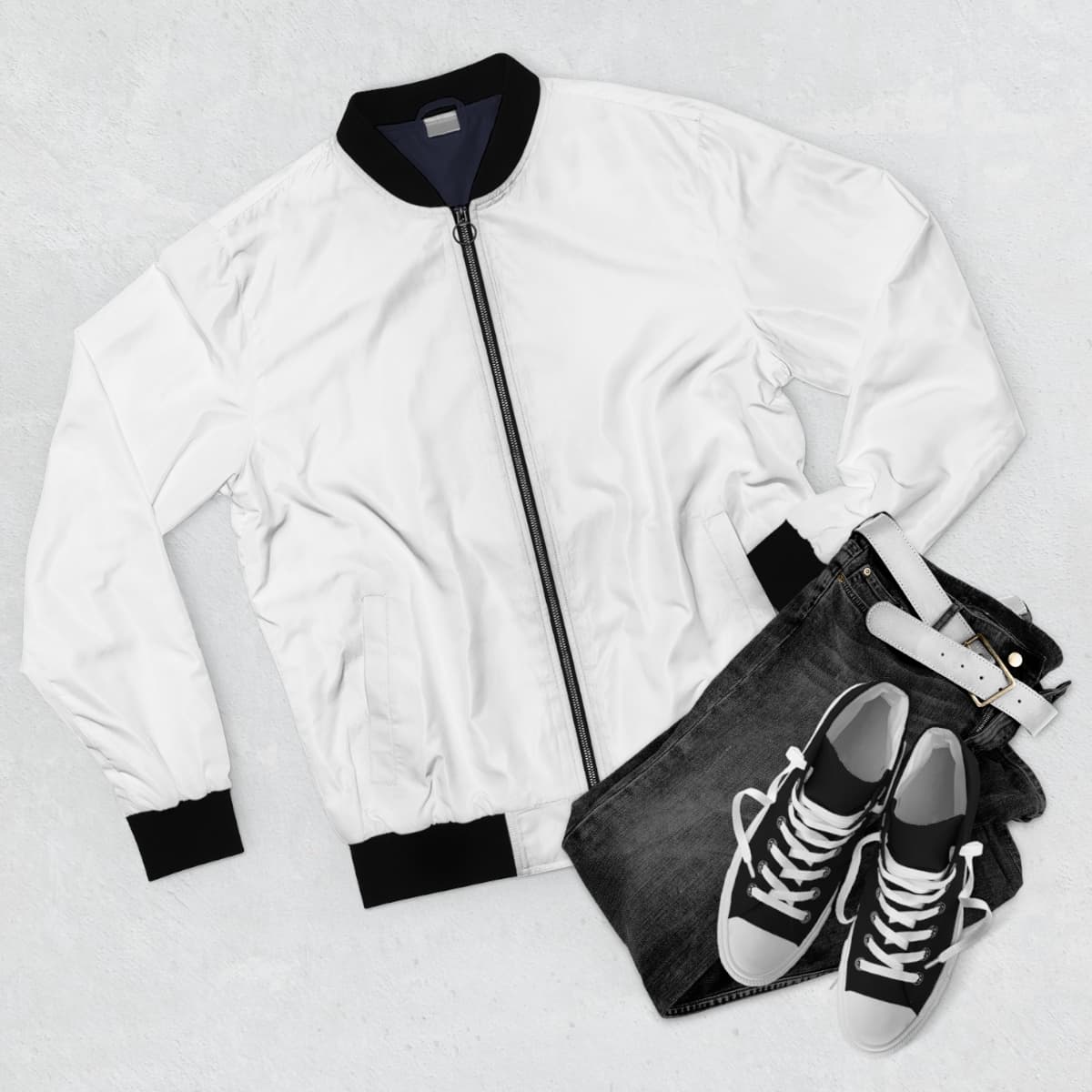 Custom Men's All-Over Print Bomber Jacket with Your Photo or Design