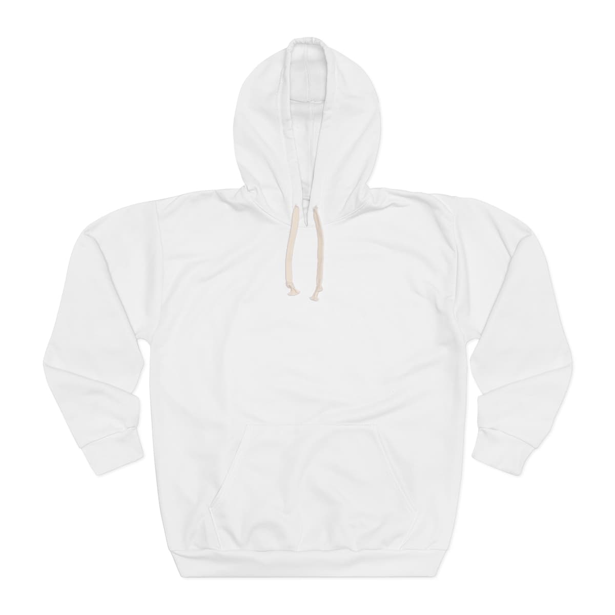 Plain unisex pullover hoodie (aop), front view