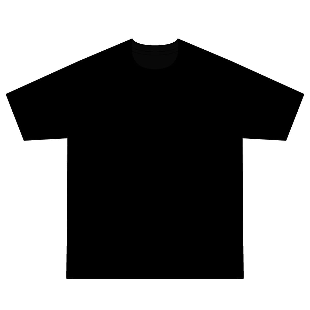 Plain black workwear pro short sleeve pocket tee, front view