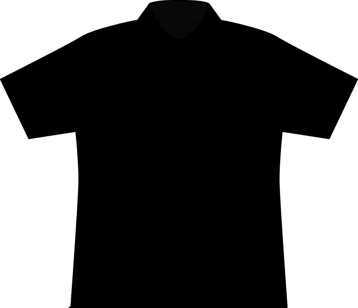 Plain black women's workwear pro polo, front view