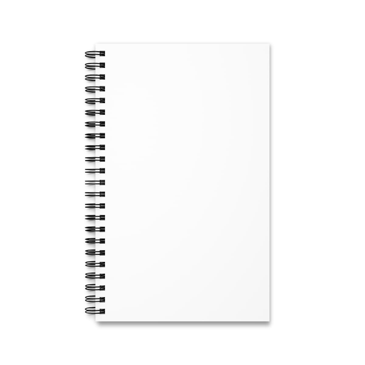 Plain spiral journal (eu), front view