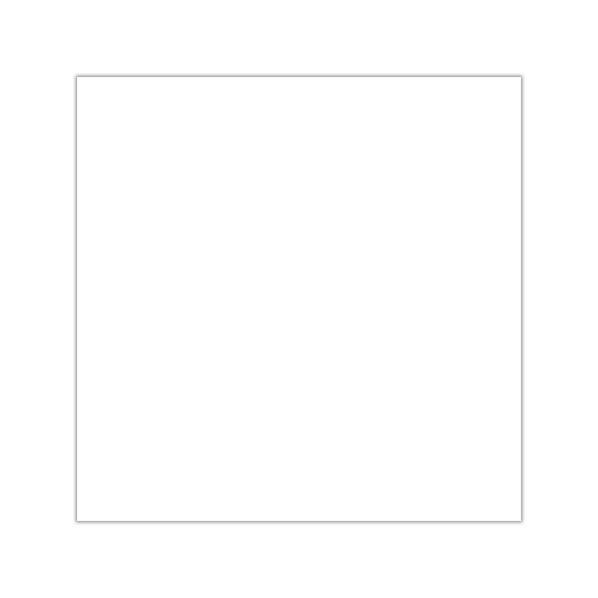 Plain square vinyl stickers, front view