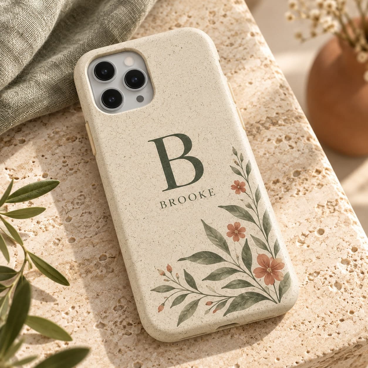Custom Biodegradable Plant Polymer Phone Case with Your Photo or Text