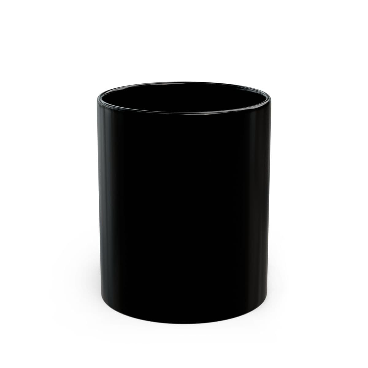 Plain black mug (11oz, 15oz), front view