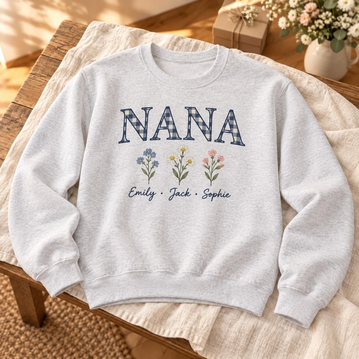 Custom Gildan Heavy Blend Crewneck Sweatshirt with Your Photo or Text
