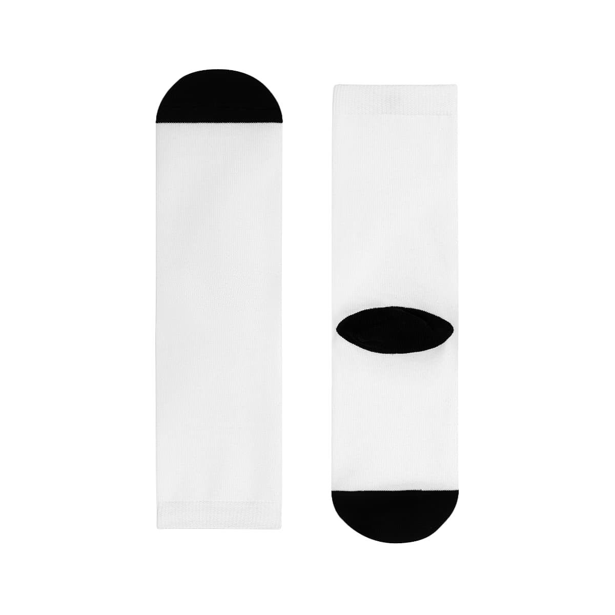 Plain sublimation crew socks (eu), back view