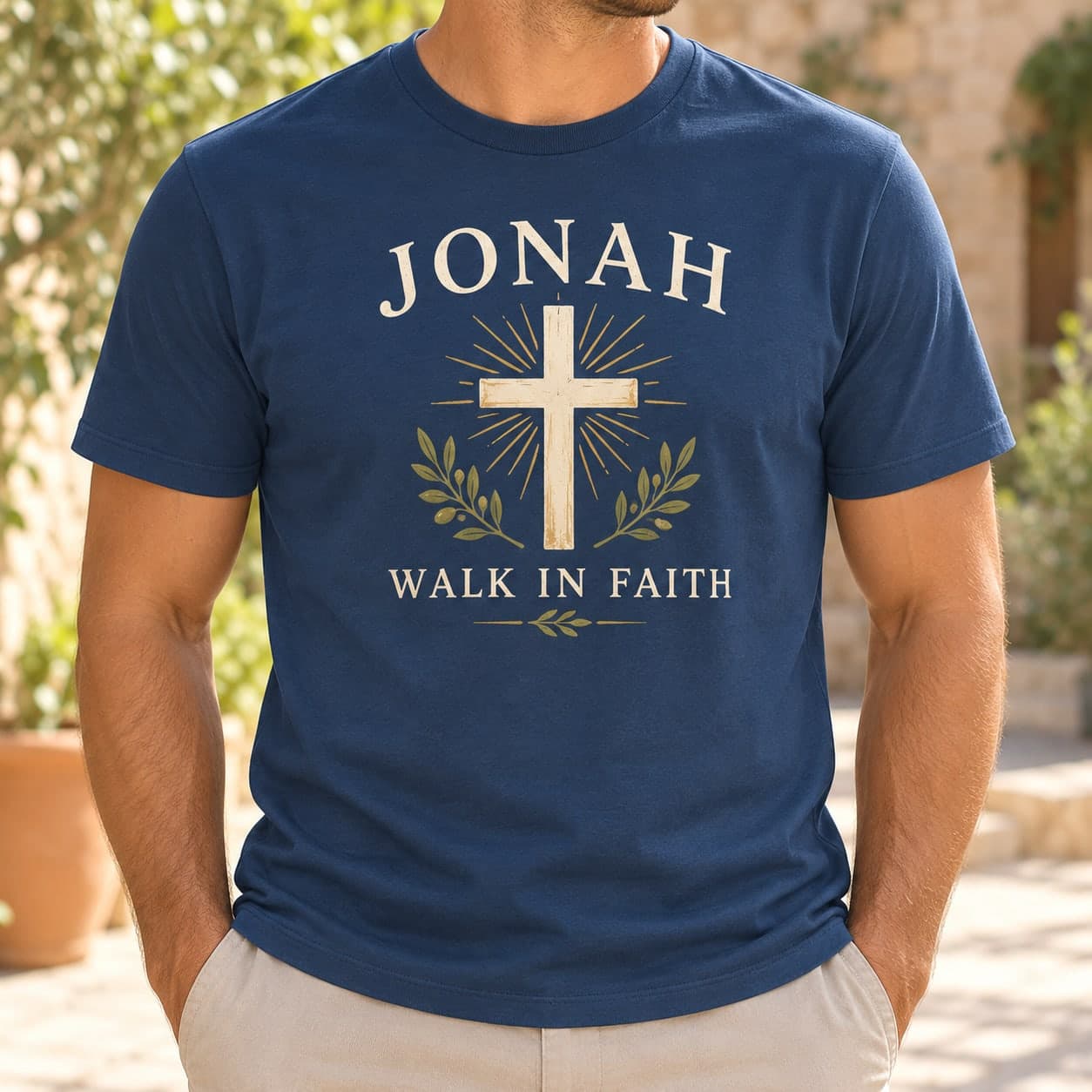 Custom Unisex Fitted Cotton Crew Neck T-Shirt with Your Photo or Text