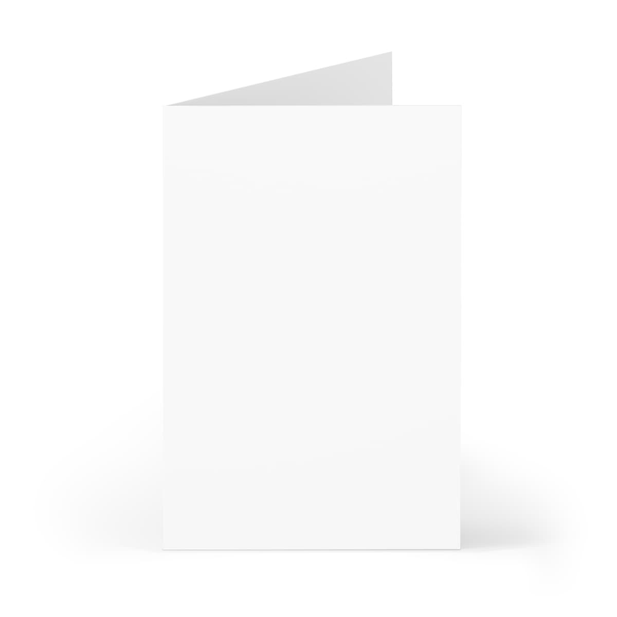 Plain greeting cards (7 pcs), front view