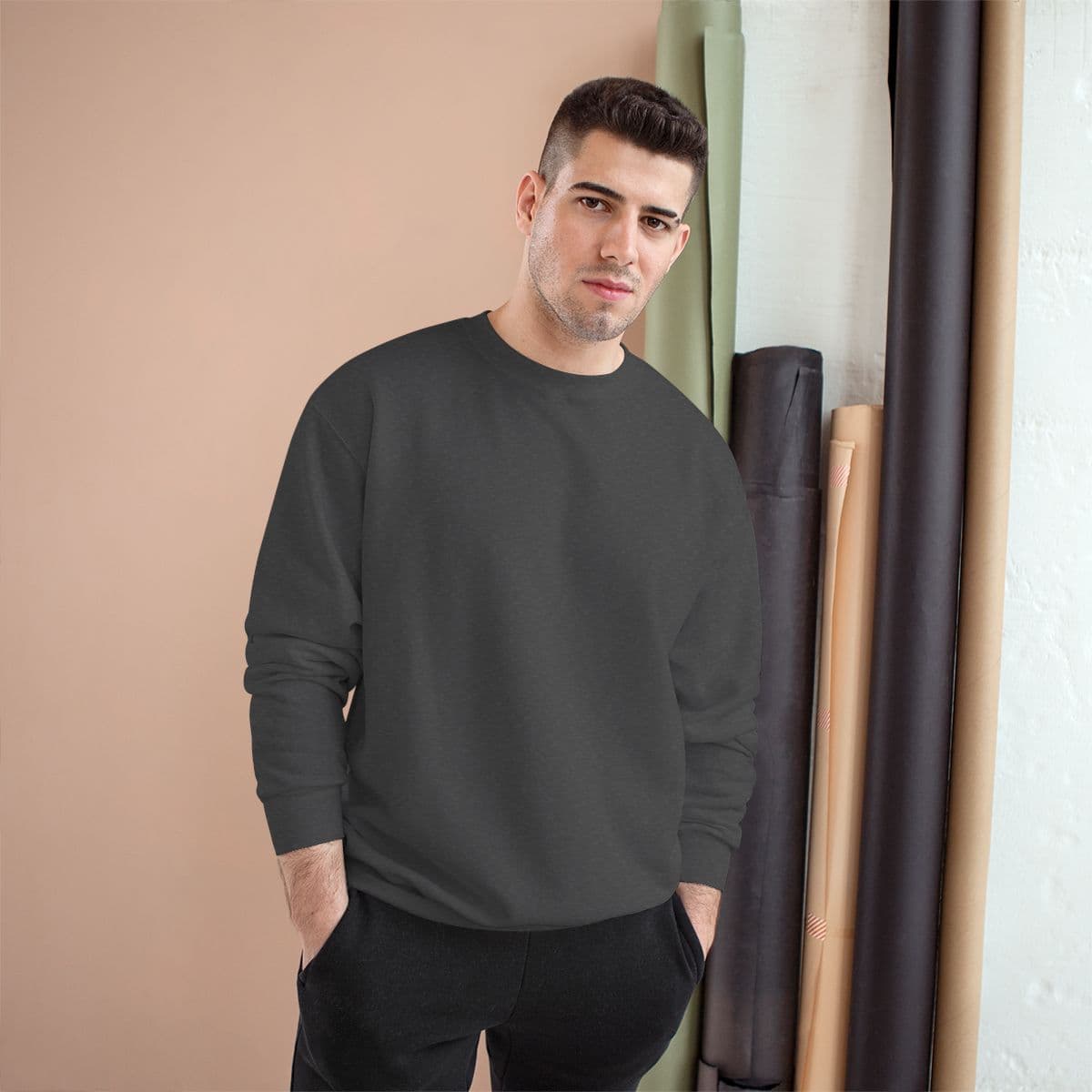 Custom Medium-Heavy Crewneck Sweatshirt with Your Photo or Text
