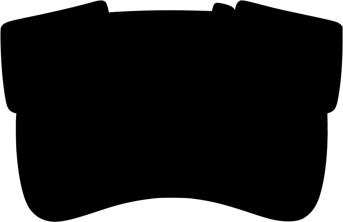 Action Visor — Black — front