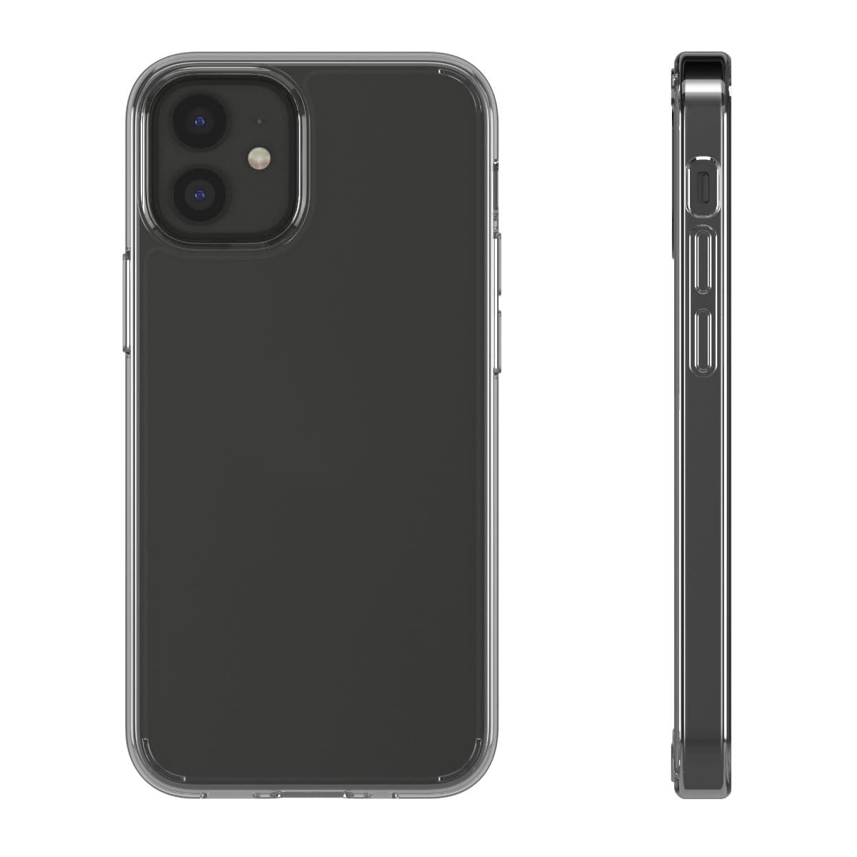 Plain clear cases, front view