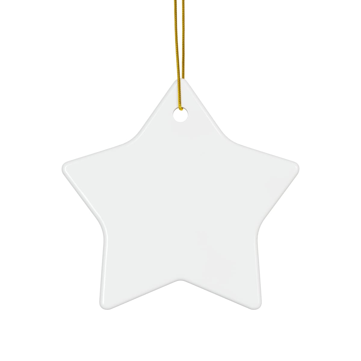 Plain ceramic ornament, 4 shapes, front view