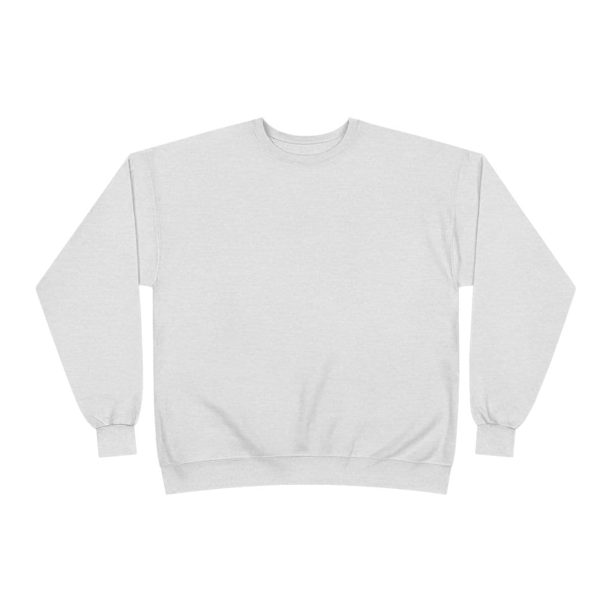 Plain ash unisex ecosmart® crewneck sweatshirt, front view