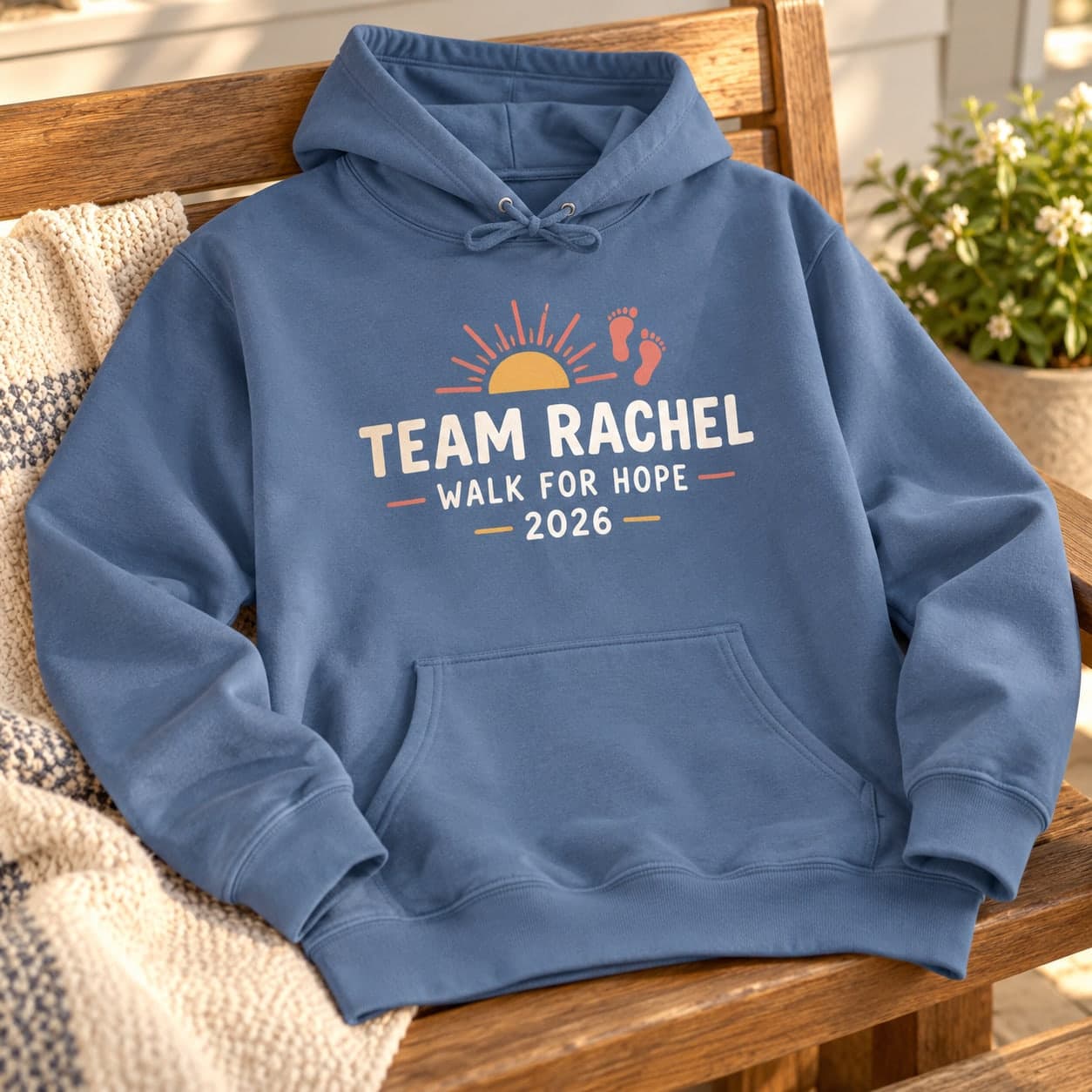 Custom Unisex Medium-Weight Pullover Hoodie with Your Photo or Text