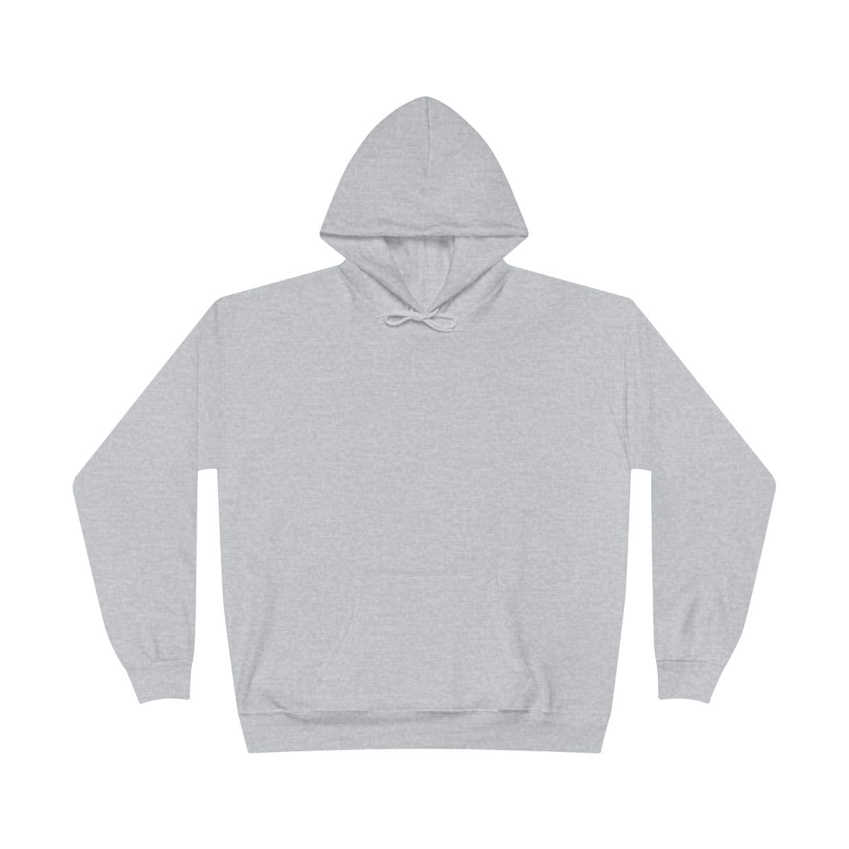 Plain ash unisex ecosmart® pullover hoodie sweatshirt, front view