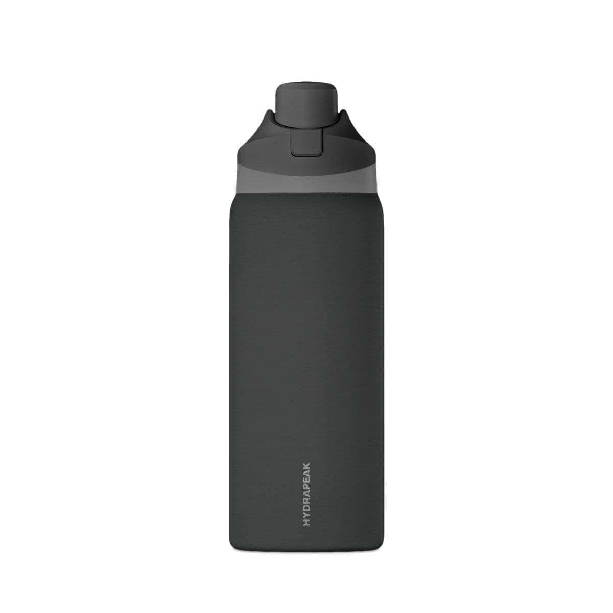 Plain black oasis insulated water bottle 32oz, front view