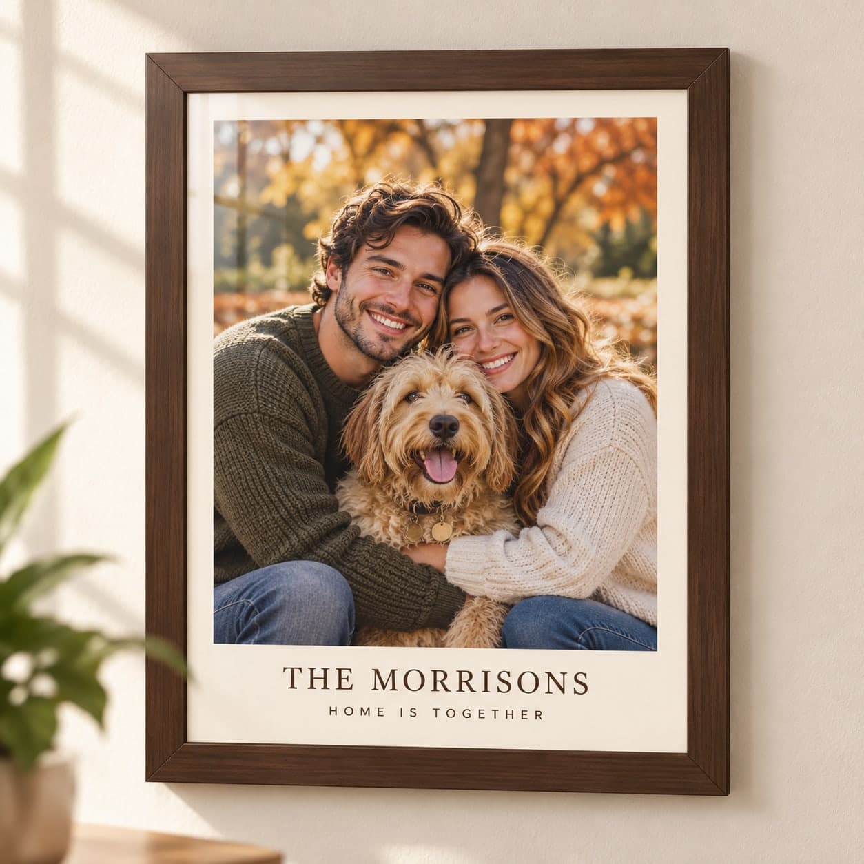 Custom Vertical Museum-Grade Framed Poster with Your Photo or Text