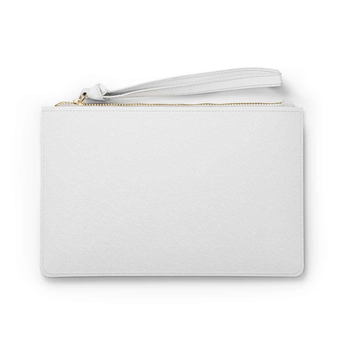 Plain clutch bag, front view