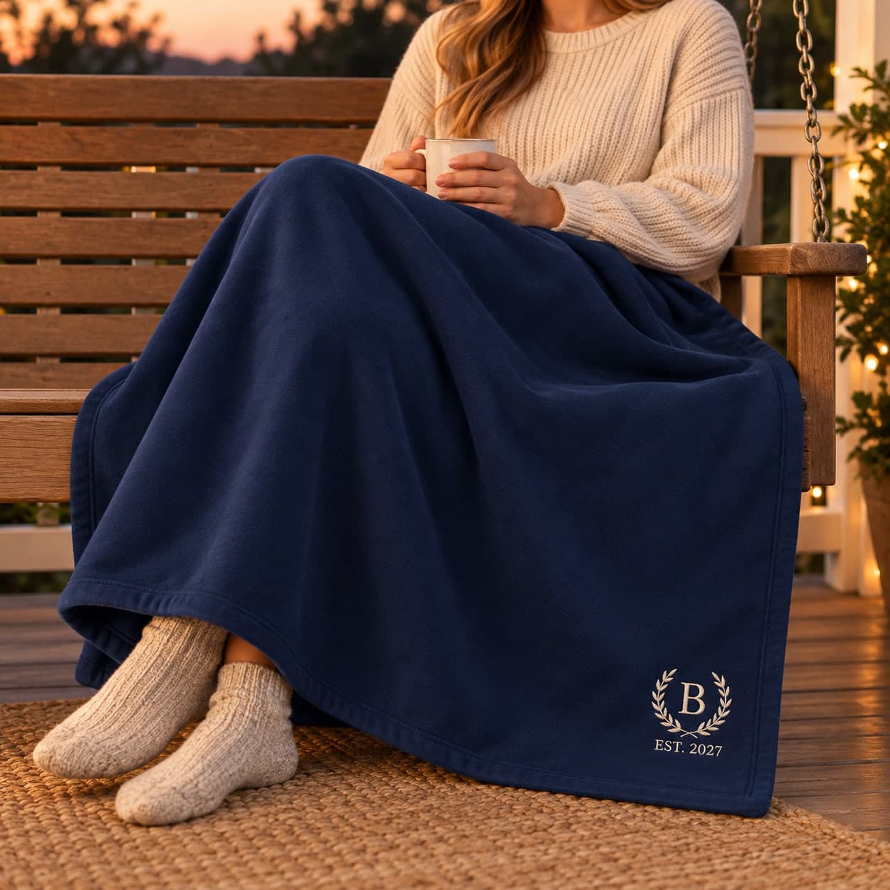 Custom Embroidered Gildan Stadium Blanket with Your Logo or Text