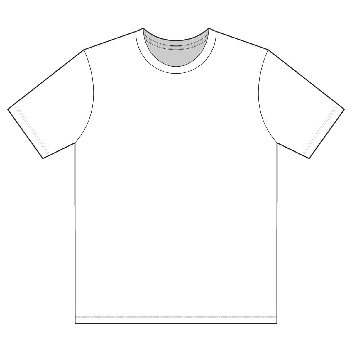 Plain white unisex relaxed fit cotton t-shirt, front view