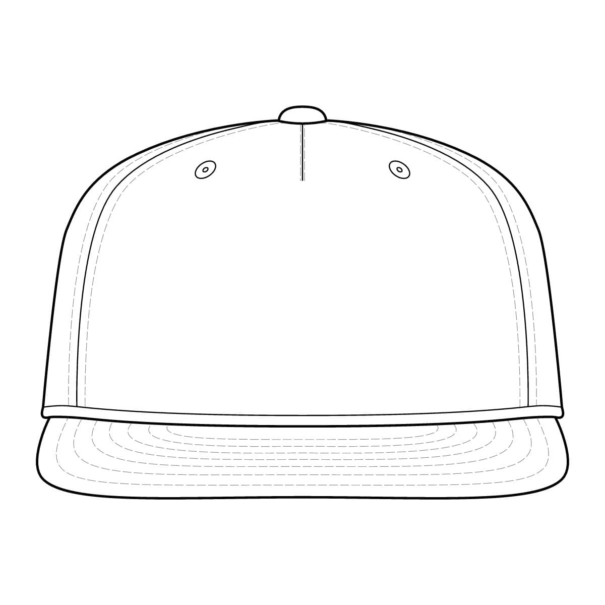 Plain blizzard duck camo/ white printed umpqua gramps cap, front view