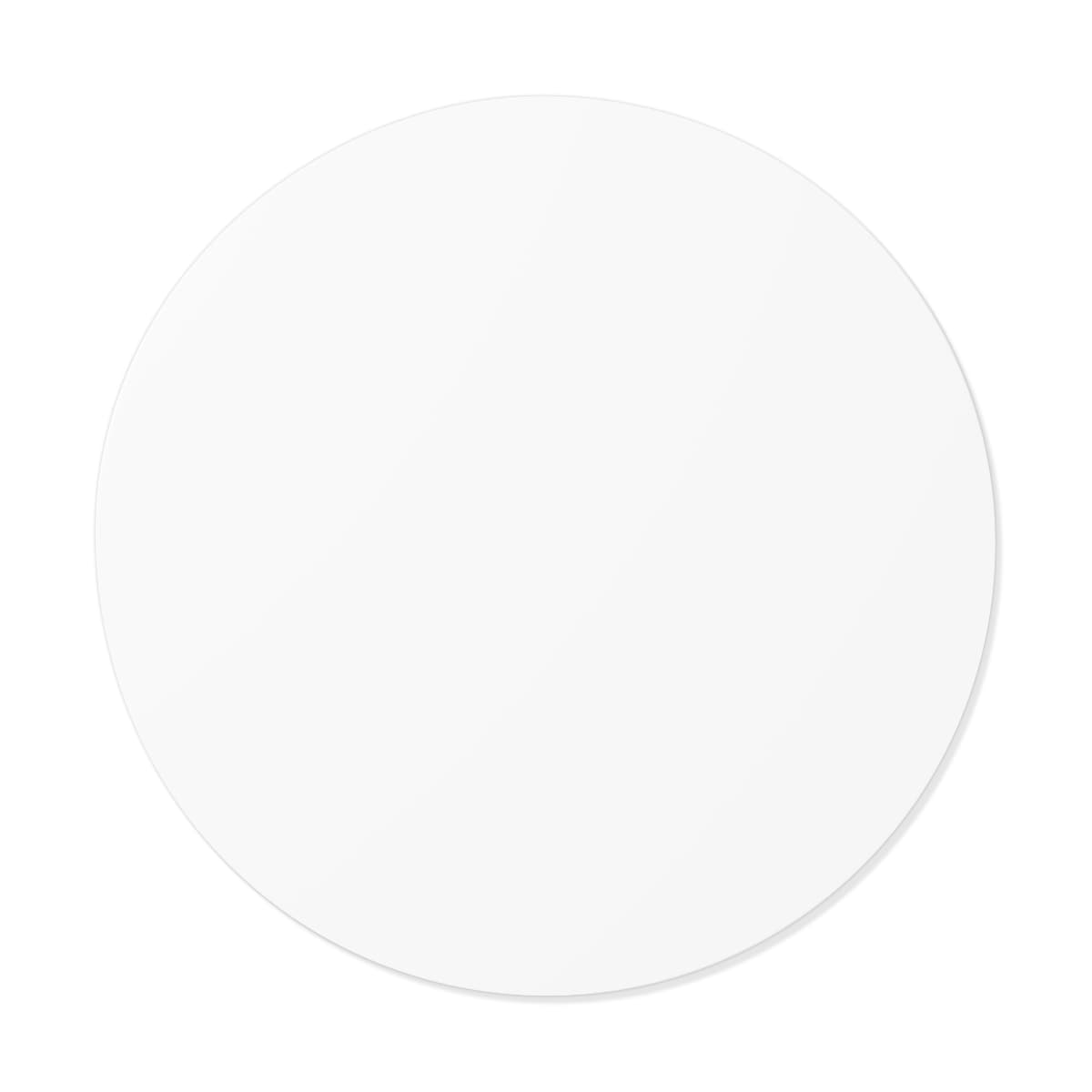 Plain round vinyl stickers, front view
