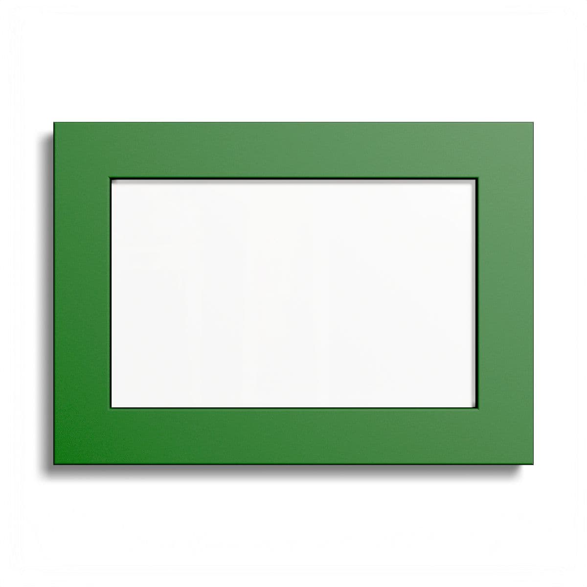 Plain forest green frame colored frame posters, front view