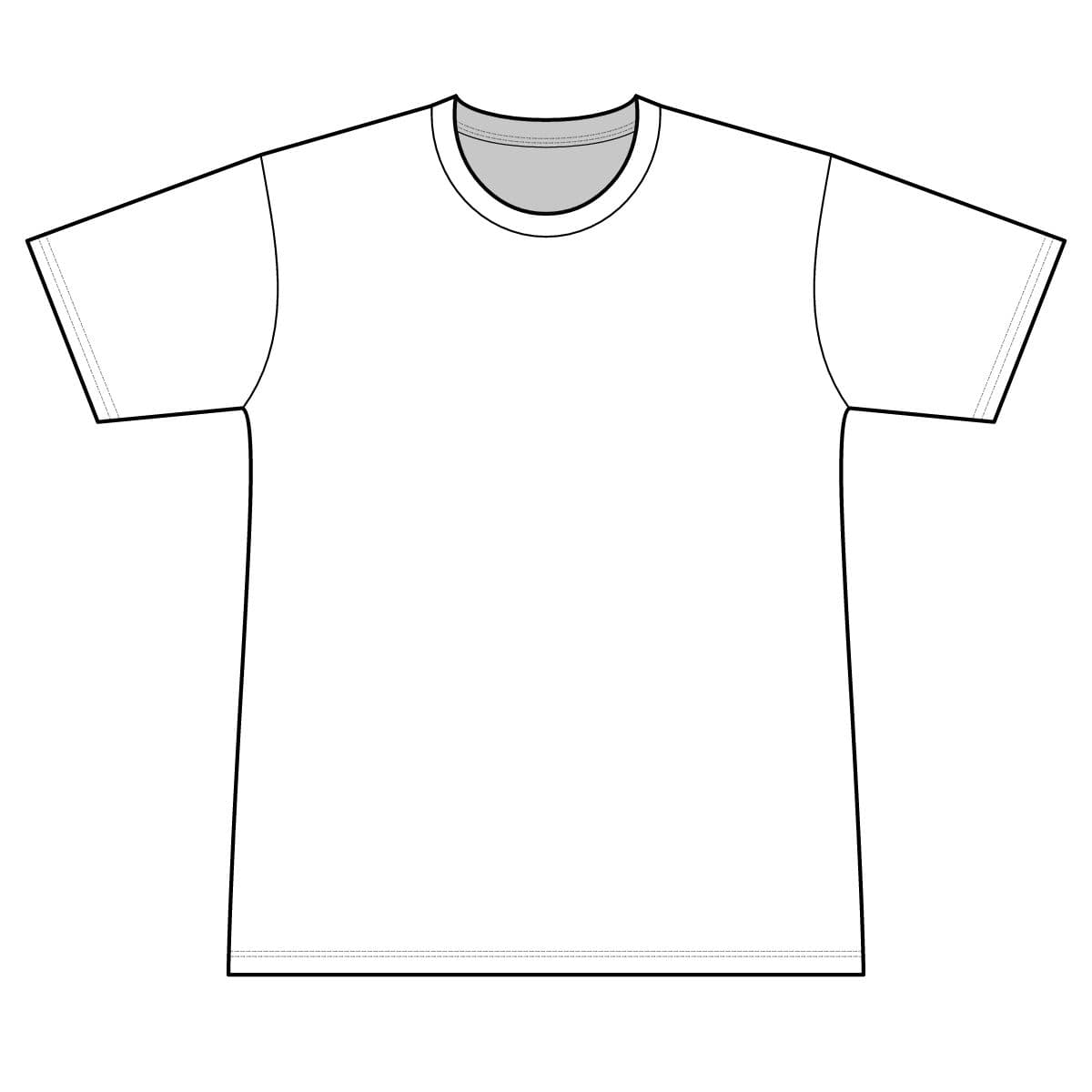 Plain white men's solar short sleeve t shirt, front view