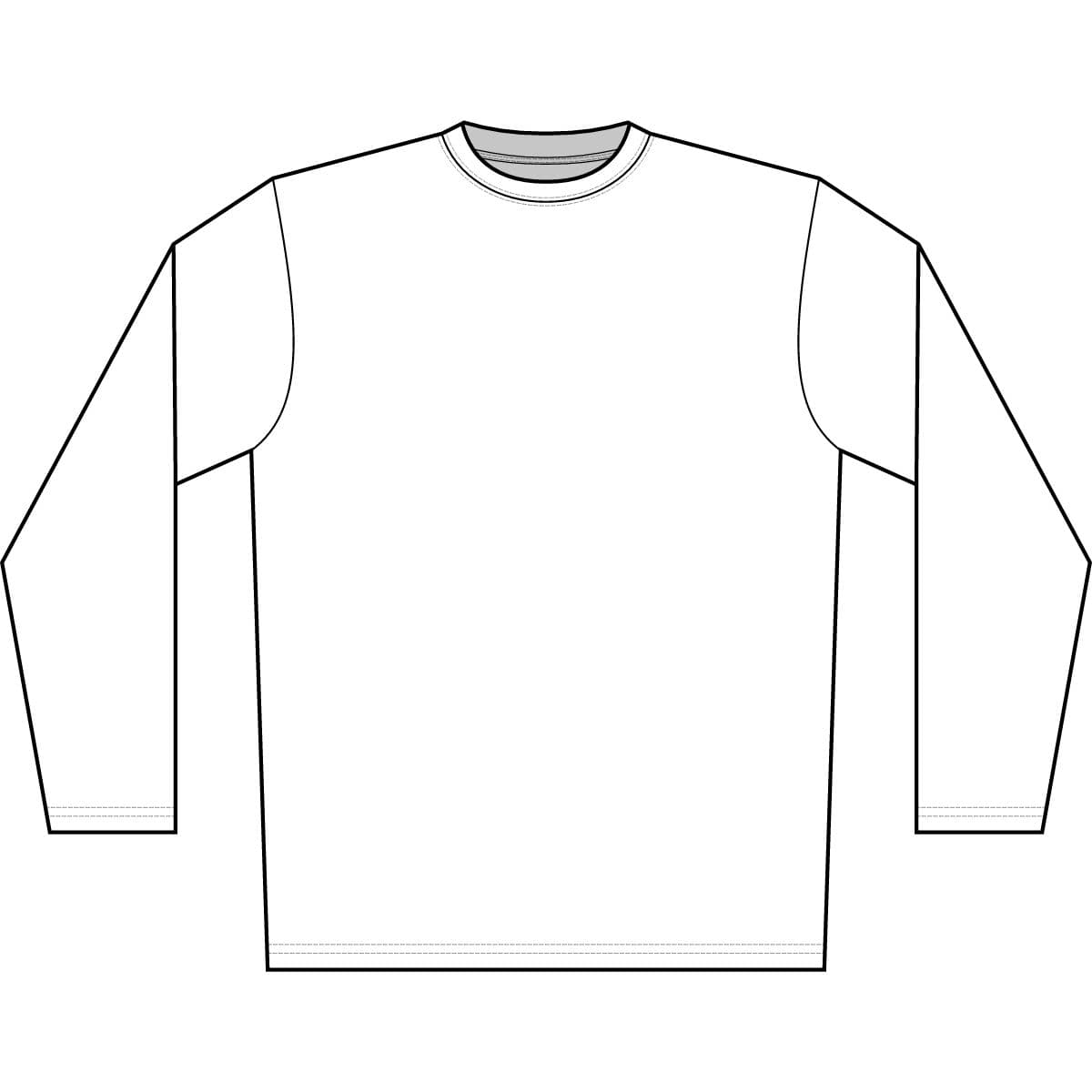 Plain white men's solar long sleeve shirt, front view