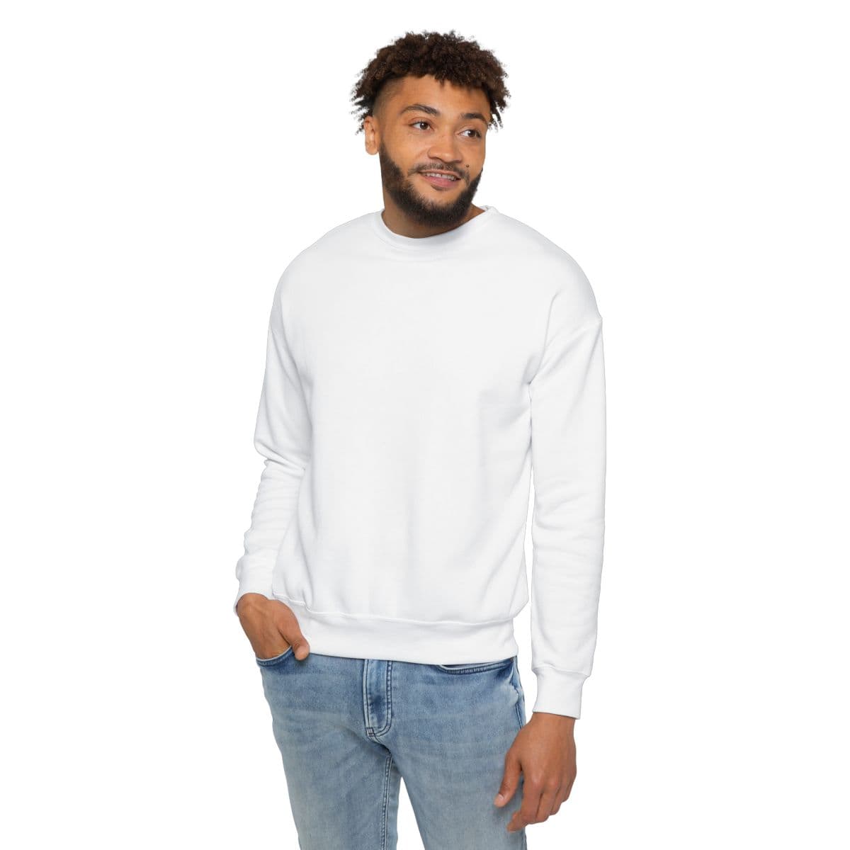 Custom Oversized Drop Shoulder Sweatshirt with Your Photo or Text