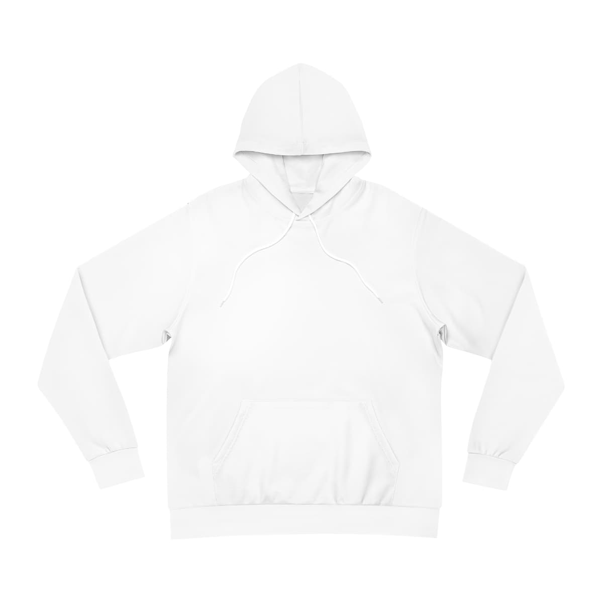 Plain seam thread color automatically matched to design fashion hoodie (aop), front view