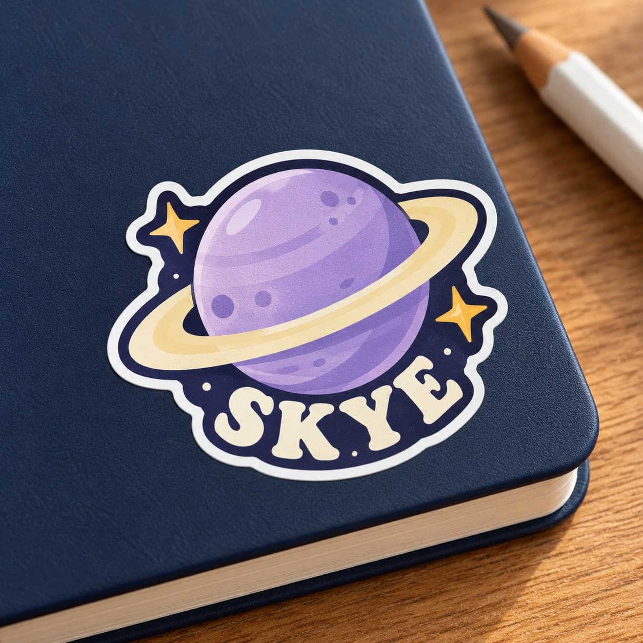 Custom Matte Die-Cut Vinyl Sticker with Your Photo or Text