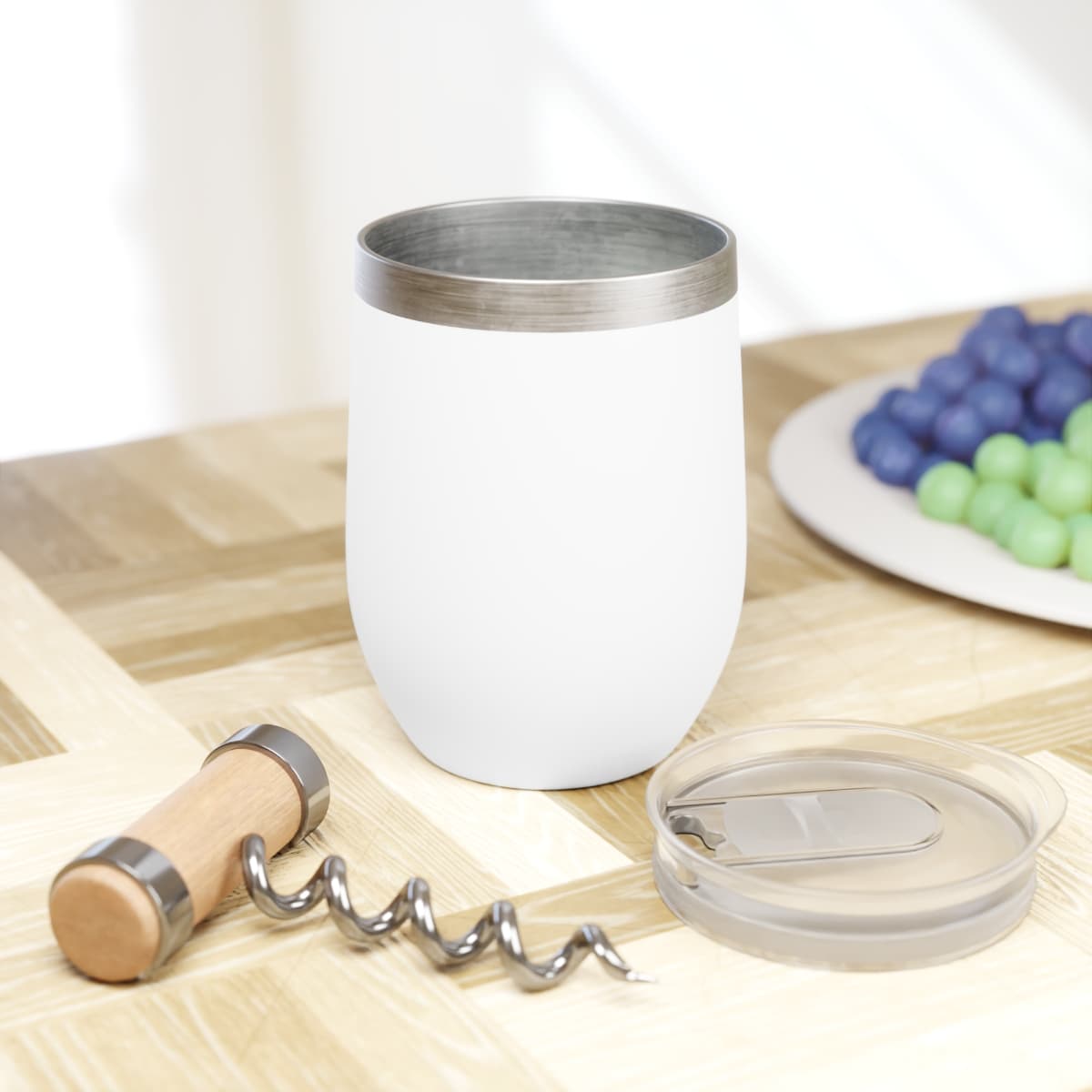 Custom 12 oz Stemless Wine Tumbler with Your Photo or Text