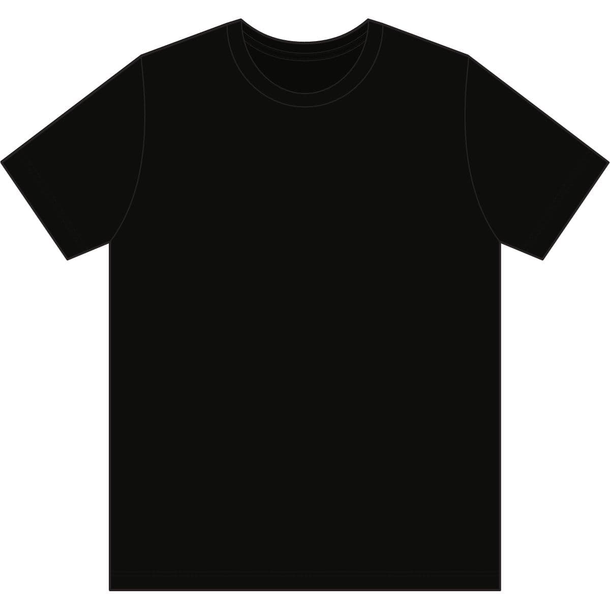 Plain tri black unisex usa-made triblend t-shirt, front view