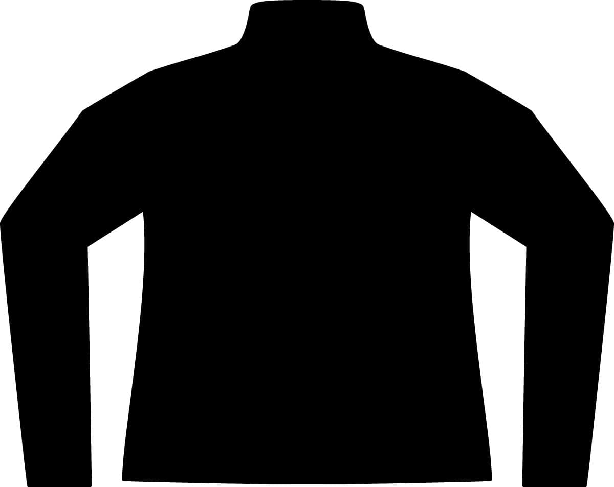 Plain black women’s full-zip practice jacket, front view