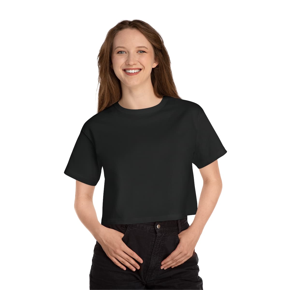 Custom Women's Cotton Jersey Crop Top with Your Photo or Text