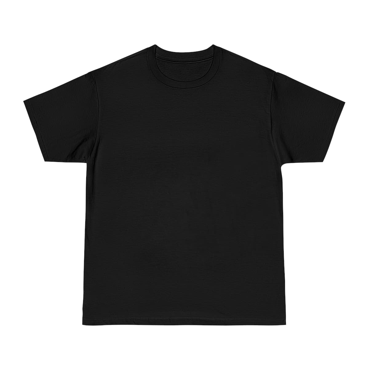Plain black unisex hammer™ t-shirt, front view