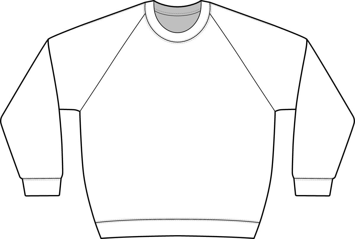 Plain white unisex motion crewneck sweatshirt, front view