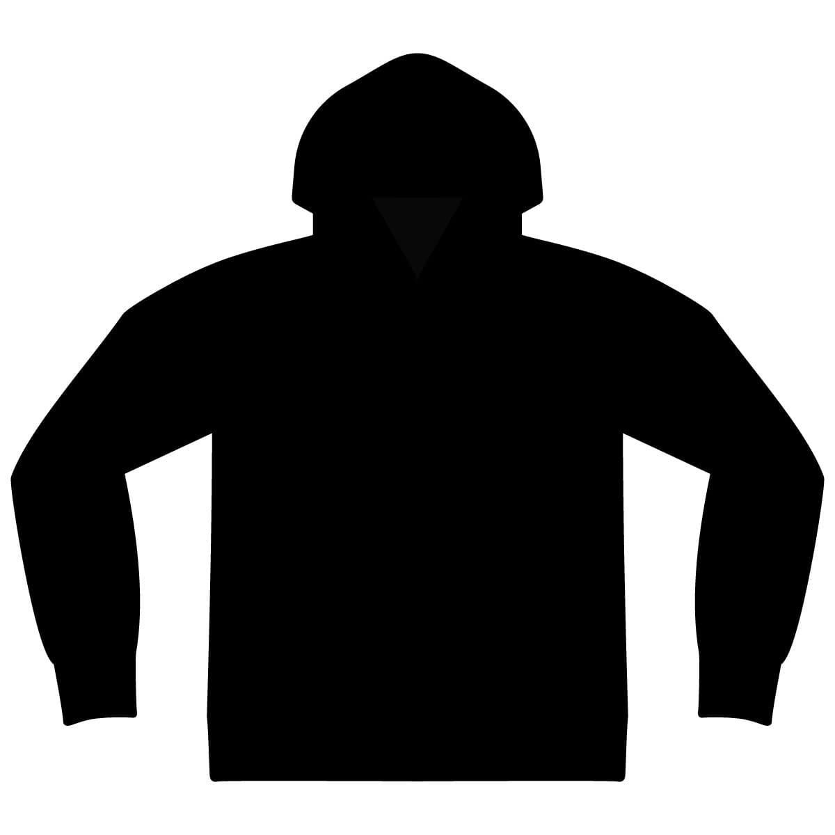 Plain black unisex softstyle® full-zip hooded sweatshirt, front view