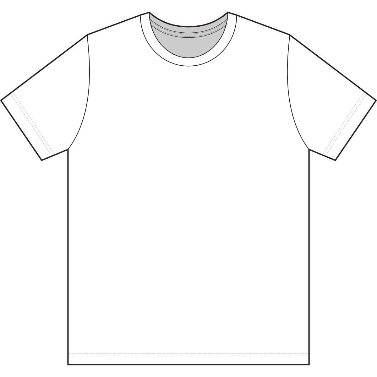 Plain white unisex essential-t t-shirt, front view
