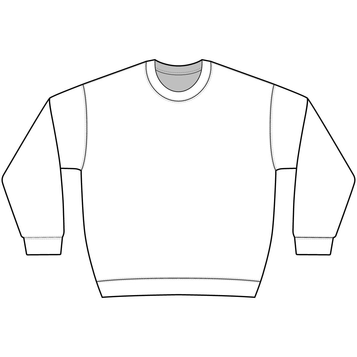 Plain white unisex legend premium heavyweight cross-grain crewneck sweatshirt, front view