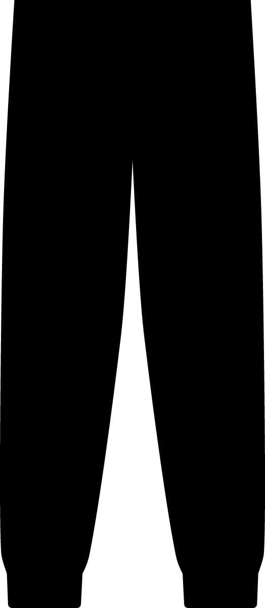 Plain black women's california wave wash sweatpants, front view
