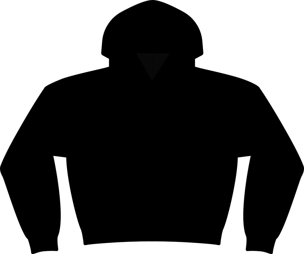 Plain black women's california wave wash sunday hooded sweatshirt, front view