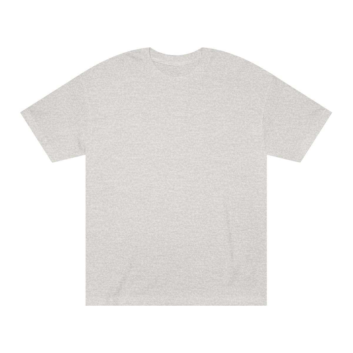 Plain ash grey unisex classic tee, front view