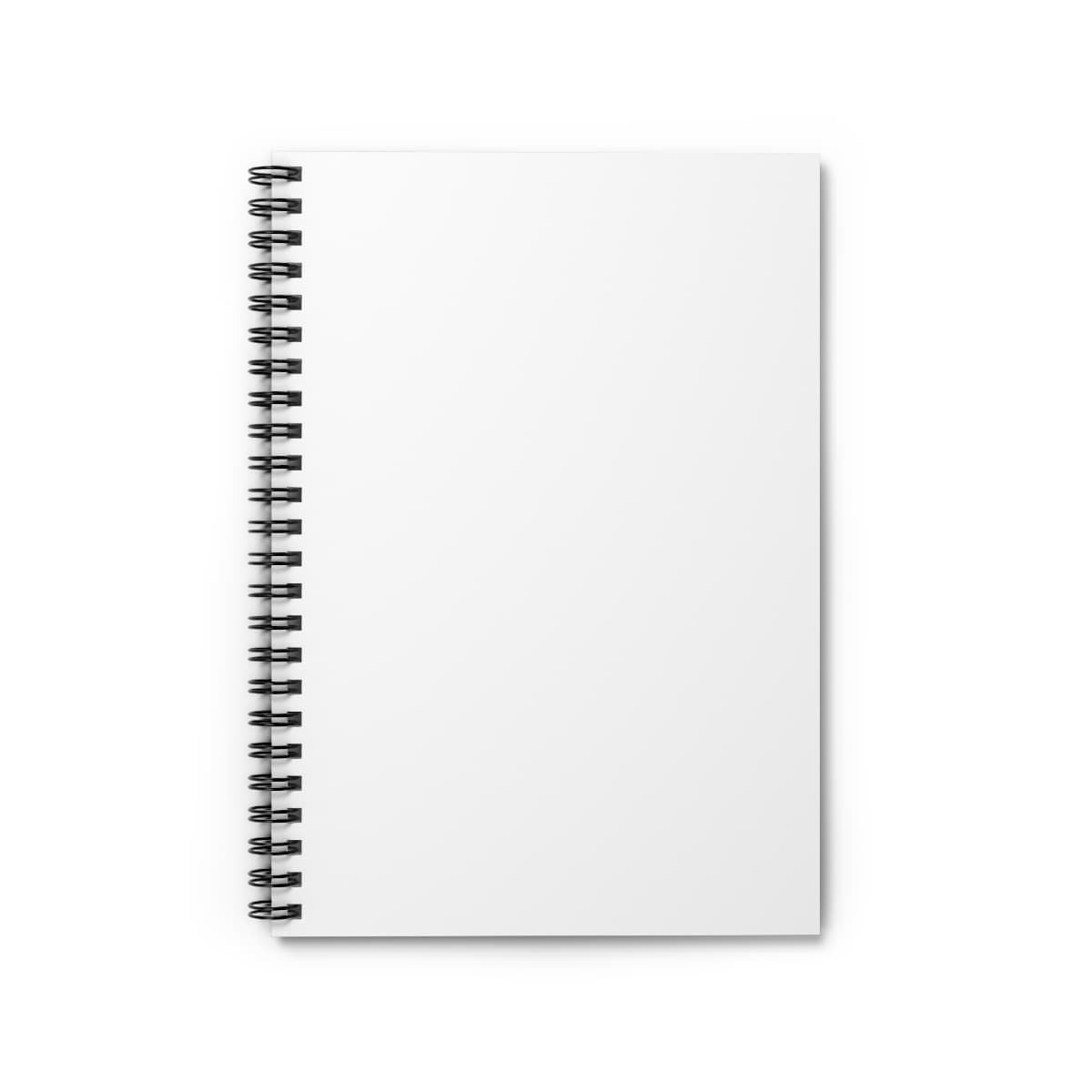 Plain spiral notebook - ruled line, front view