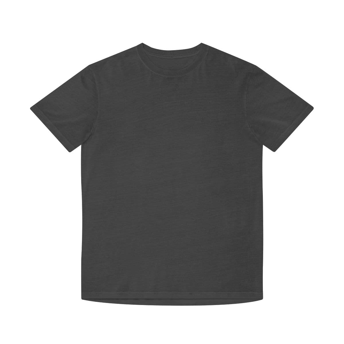 Plain faded black unisex faded shirt, front view